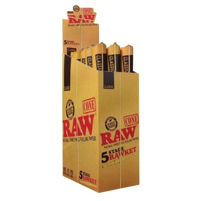 RAW CONE 5 STAGE RAWKET 5 CONE/PACK 15CT/PACK